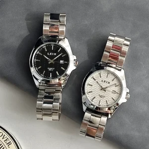 Fashion Watch for Men Simple Style Big Dial With Date Quartz Watch Calendar Trendy Wrist Watch Men