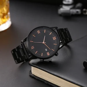 Fashion Watch for Men Simple Style Dial With Date Quartz Watch Calendar Luxury Wrist Watch Men