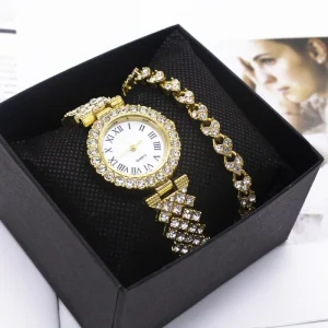 Fashion Watches for Women’s Leisure Watch and Bracelet Set Are Suitable for Decorating Parties and Gatherings