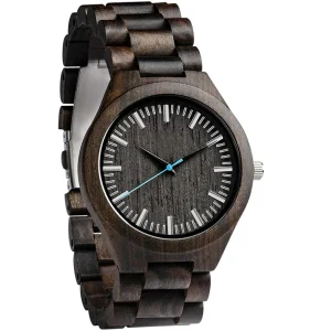 Fashion Waterproof Gold Quartz Wood Watch Stainless Steel Wood Custom
