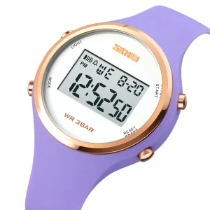 Fashion Women Digital Watch LED Simple Ladies Girls Wristwatches Silica Gel Soft Band Female Watch 1720