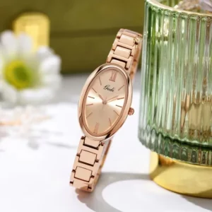 Fashion Women Watch Ladies New Oval Dial Light Luxury Leisure Watches New Fashion Casual Ladies’ Wristwatch