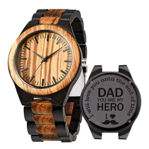 Fashion Wooden Men’s Quartz Watch Cross-Border Dropshipping Japan MIYOTA Citizen Movement
