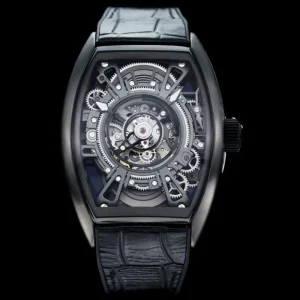 Fashion men’s mechanical watch skeleton automatic waterproof design