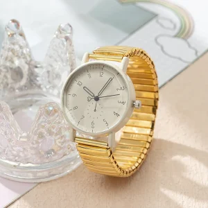 Fashionable Cartoon Quartz Alloy Watch for Women Silicone Strap Simple Pointer Dial 33mm 9mm Case Thickness Gifts