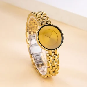 Fashionable Designer Casual Ladies Watches Women Quartz Watch Gold Dial Wrist Watches