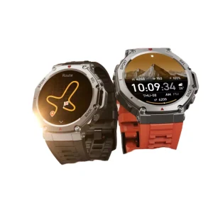 Fashionable GPS Round Smart Watch for Youth AMOLED Display Sports Watch 5ATM Swimming Diving Golf for Men for Outdoor Sports