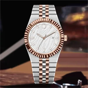 Fashionable High-end Business Simple Alloy Steel Bracelet Watch Men’s Quartz Wristwatch 20m Water Resistance Luminous
