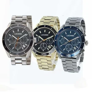 Fashionable Minimalist Three Eye Chronograph Dial Quartz ETA Stainless Steel Men’s Watch 4602515 14602516 14602517 602383 10 Bar