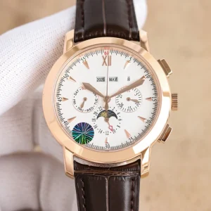 Fashionable Multi Functional Watch Automatic Winding Chronograph Suitable for Men for Business Wear Waterproof Watch