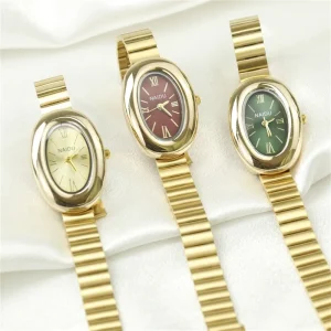 Fashionable Outdoor Classic Style Stainless Steel Quartz Watch with Oval Dial for Daily Use