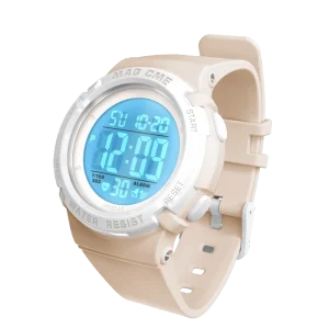 Fashionable Sport Digital Watch for Girls LED Display Water Resistant