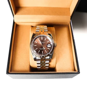Fashionable Waterproof Luxury Business Features 36mm Sapphire Crystal Automatic Mechanical Luminous Pointer Dial Watch for Men