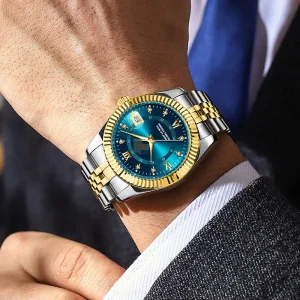 Fashionable and Luxurious Men’s Watches Business Quartz Wristwatch
