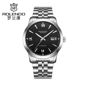 Fashionable and Versatile Stainless Steel Couple Automatic Mechanical Watch with Multiple Functions