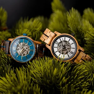 Fast Delivery Direct Manufacturer Customizable Eco Friendly Sport Mechanical Watch with Wood Band