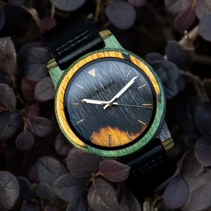 Fast Delivery Wooden Watch Men’s Wristwatch Japanese Quartz Movement Crazy Horse Leather Fashion Casual Engraved Watches Custom Gift