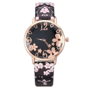 Fenyi Casual Retro Unique Design Business Made in China Flower Fashion Ladies Quartz Watch for Women