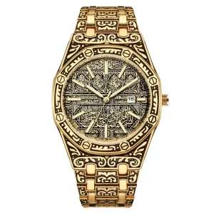 Fenyi Men’s Luxury Alloy Quartz Watch Fashion Unique Classic Personality Design Style for Leisure Sports Cartoon