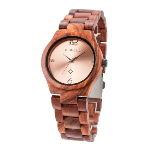 For Luxury Fashion Wood Wrist Watch Ladies Business Gift Japanese Quartz Movement 37mm Glass Wooden Latest Charm