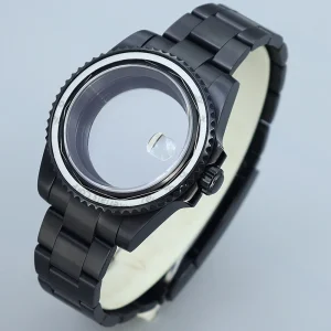 For Seiko NH35 NH36 34 38 Miyota8215 ETA2824 PT5000 Movement Steel Diver 200M Waterproof Watch Case Sapphire Glass Watch Parts