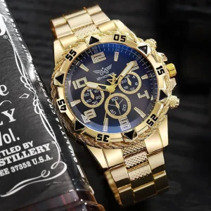 Foreign Trade Explosive Casual Large Dial Men’s Watch Alloy Steel with Fashionable Sports Quartz Watch for Men