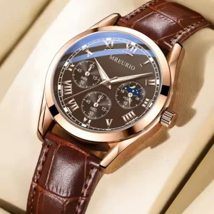Foreign Trade Manufacturers Spot Business Men’s Skin Belt Quartz Watch