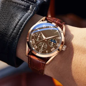 Foreign Trade Manufacturers Spot Business Men’s Skin Belt Watch Smart Watch