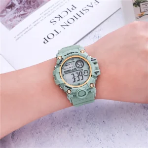 Foreign Trade Waterproof Luminous Youth Electronic Watch Fashion Trend Outdoor Multifunctional Sports Men’s and Women’s Watches