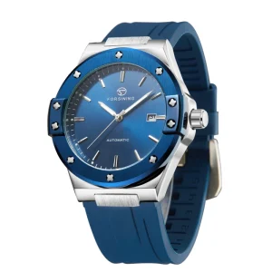 Forsining 8298 Classic Men’s Automatic Mechanical Watch Silicone Strap Life Waterproof Casual Fashion Male Self-Winding Watch