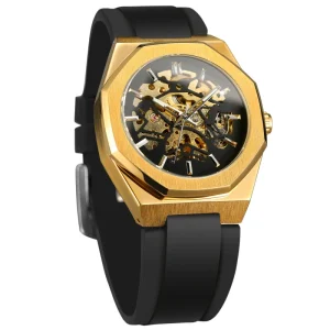 Forsining Custom Logo Man Skeleton Automatic Mechanical Watch Mens Luminous Watch Wristwatches