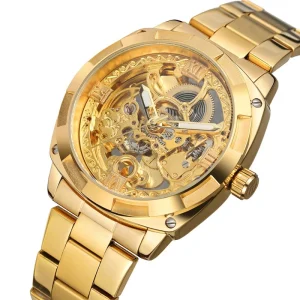 Forsining Mechanical Watch Waterproof for Men Stainless Steel Band Fashion Business Male Wristwatch