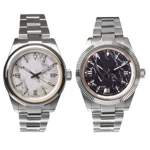 Full Stainless Steel Citizen Quartz Movement Antique Analog Dial Watch 20mm Band Custom Brand Logo Water Resistant 5BAR for Men