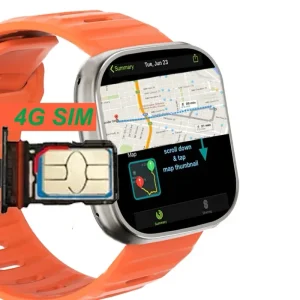 Full Touch 2.0″ Screen Unisex Android Smartwatches BT Connect WiFi GPS SIM Card Slot 4G Smart Watch Android with Sim Card Camera