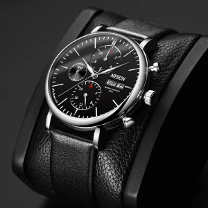 Fully Automatic Mechanical Watch with Multifunctional Dual Calendar for Business, Fashion, and Leisure Men’s Watch