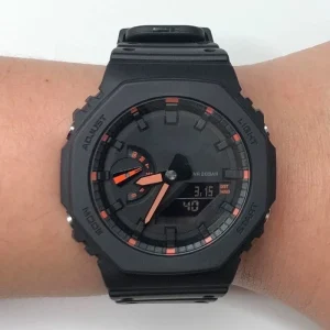 G Series Shock Watch GA2100 GM 40mm Quartz Chronograph Stainless Steel Sport Luxury Fashion Digital Display 20m Water Resistant