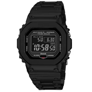 G Shock DW5600 Mod套件表带时尚不锈钢金属表壳，配有黑色和银色腕带手表工具和零件