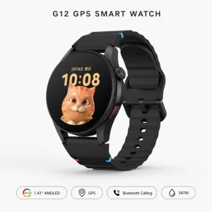 G12 1.43 Inch AMOLED GPS Smart Watch 400mAh 3ATM Waterproof Outdoor Sports Smartwatch With Bluetooth Calling