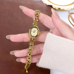 GEDI 14036 Women’s Watch Valentine’s Day Gifts Exquisite Vintage Octagonal Women’s Quartz Watch with Bracelet