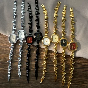GEDI Woman Watches Gold Watch for Women Elegant Wristwatches Niche Vintage Luxury Women Quartz Watches Gift for Ladies Clock