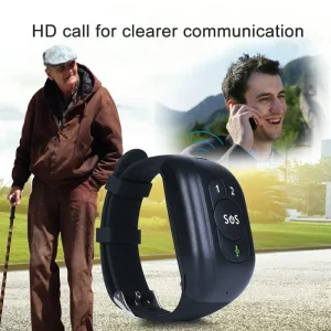 GPS Smartwatch For Elderly With SOS Voice Button 4G Portable Emergency Bracelet GPS Tracker For Elderly