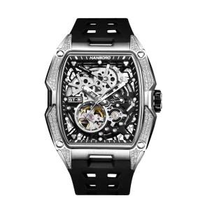 GTR Series Men’s Stainless Steel Case 5BAR Water Resistant Mechanical Automatic Watch