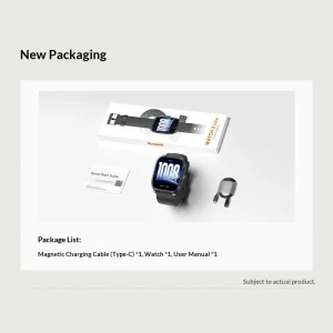 GTS12 Smart Watch 1.96″ TFT Screen 44mm+ Large Display Sleep AI Analysis Sports Watch Heart Rate Blood Oxygen Detection