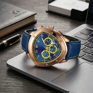GUANQIN Business Men’s Luxury Automatic Mechanical Sapphire Crystal Stainless Steel Watch 3BAR Waterproof Sports Charm Pointer