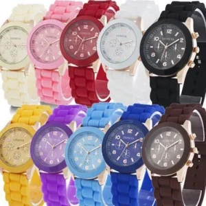 Geneva Silicone Watch Women’s Korean Fashion Beautiful Colorful Jelly Student Leisure Watch