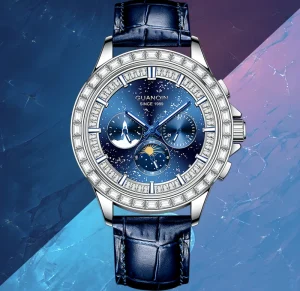 Genuine Fully Automatic Mechanical Watch Men’s Multi function Hollow Waterproof Luminous Business Casual Hidden Analog 41mm 20mm
