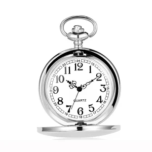 Geren D00908o Gold Supplier Price Antique Quartz Movement Nursing Pocket Watch Plain Engraved Blank Silver Black Bronze