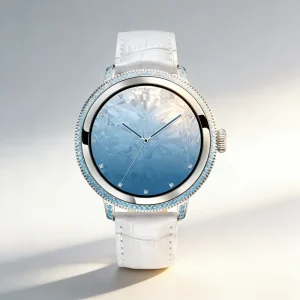 Gold Android Smart Watch Outdoor Sports Heart Rate Sleep Monitoring 50 Meter Waterproof Starry Sky Multifunctional