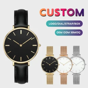 Gold Diamond Quartz Watch for Women Quartz Watch Luxury Quartz Watch Men’s Digital Luminous Waterproof Japan