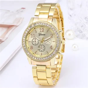 Gold Ladies Wrist Watches Dress Watch Women Crystal Diamond Watches Stainless Steel Silver Clock Women Montre Femme
